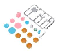 EMUKOEP Mini Set di Giocattoli per la Colazione per Casa delle Bambole Dal Design Realistico, Adatti per Case delle Bambole, Materiale Plastico (Come mostrato in tutte le immagini)