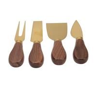 EMUKOEP Mini Set di Strumenti per Tagliare il Formaggio per Vassoi per Feste, Adatto a Tutti i di Formaggi, Tagliaformaggio in Acciaio Inossidabile Spalmatore per Forchetta per Festa di Compleanno