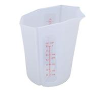 EMUKOEP Misurino Dosatore Flessibile in Silicone da 250 Ml, Misurino Flessibile per Ingredienti Secchi Liquidi con Scala Trasparente, per Cottura in Cucina, Miscelazione Artigiana