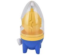 EMUKOEP Mixer per Tuorli D', Agitatore Portatile per Uova Strapazzate, per Cucinare Facilmente, Adatto Ai Bambini, Materiale in Silicone ABS Trasparente, Blu e Giallo, 6,7 X 3 X 3 Pollici