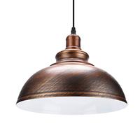 EMUKOEP Moderna Lampada a Sospensione Industriale Plafoniera con Altezza Regolabile 1,2 M Opaco Sweep Argento Sweep Bronzo per Studio Portico Sala da Pranzo (abbronzante)
