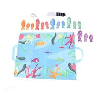 EMUKOEP Morbido giocattolo da pesca in tessuto per neonati, regolazione del colore, gioco interattivo, uso domestico