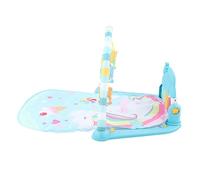 EMUKOEP Musicale per Bambini con Tasti Luminosi per la Stimolazione Sensoriale, 5 modalità di Gioco, Adatto per Stare Seduti o a Pancia in giù (Verde)