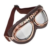 EMUKOEP Occhiali di Sicurezza Durevoli Occhiali Protettivi Antivento Leggeri per Ciclismo Argento 7,9 * 3,5 Pollici (Chiara)