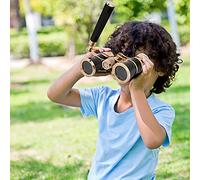 EMUKOEP Opera Telescopio Binoculare 3X25 Portatile Visione Chiara per Teatri Donne Ragazze Bambini Rosso (Nera)