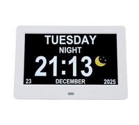 EMUKOEP Orologio Calendario Digitale con Ampio Display da 7" e Promemoria Illimitati per gli Anziani