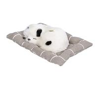 EMUKOEP Peluche per Cani Che Dorme con Aspetto Realistico per Regali per Bambini, Bambola con Cucciolo Che Abbaia per Decorazione Giocattolo per Cani di Piccola Taglia Simulazione Ornamenti per