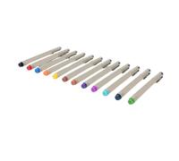 EMUKOEP Penne Artistiche per Disegno a Tratto Fine Penna a Inchiostro D'archivio per Uso Versatile 12 Pezzi per Designer di Carte con Supporti Misti