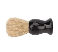 EMUKOEP Pennello da barba da uomo, pennello da barba, pennello in schiuma, manico nero, pennello da barba con setole di maiale artificiali, rasatura da uomo, spazzola per barba, pulizia della barba