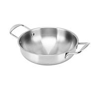 EMUKOEP Pentola per Ramen in Acciaio Inossidabile Riscaldamento Rapido e Durevole per Dormitorio Dell'home Office 1 X Pentola per Ramen (20 cm)