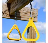 EMUKOEP per Tirare su Bambini Gialli in Plastica Resistente, in Metallo Regolabile per Sport Indoor e Outdoor (Giallo)