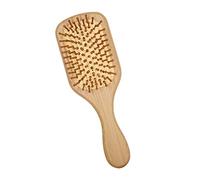 EMUKOEP Pettine per Capelli a Cuscino D'aria Non Statico con Setole Bulbose per Massaggio del Cuoio Capelluto e Capelli Lisci, Manico in bambù, Casa