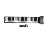EMUKOEP Pianoforte Portatile a 61 Tasti con Suono Surround Stereo 4D per Tutte le età, Pianoforte con Tastiera Pieghevole e Arrotolabile per Uso Domestico (PM61)
