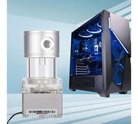 EMUKOEP Pompa 'acqua per Computer di Raffreddamento Efficiente per PC 800l H Portata 4 Metri Testa per Giocatori Anodo di Alluminio (Argento)