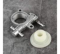 EMUKOEP Pompa dell'olio per Motosega, Lega di Alluminio Resistente, | Sostituzione per motosega, materiali di alta qualità, prestazioni stabili, standard originale, design della pompa dell\'olio