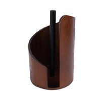 EMUKOEP Portasciugamani di Carta in Legno Massello Design Montano Base Ponderata Supporto da Appoggio per Tavolo da Pranzo da Decorazioni per la Casa (Marrone)