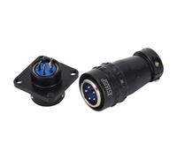 EMUKOEP Presa aeronautica 5 pin presa presa presa ottone AC 400V per alimentazione