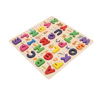 EMUKOEP Puzzle con Alfabeto Puzzle in Legno per Bambini Piccoli, Tavola per Cognitiva per L'apprendimento Precoce, Giocattoli per L'illuminazione e lo Sviluppo Intellettuale