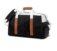 EMUKOEP Robusta Borsa da Palestra in PU con Scomparto per Scarpe Borsa Porta Abiti da Viaggio Leggera per Allenamento All'aperto (#2)