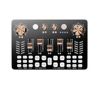 EMUKOEP Scheda Audio Dal Vivo Attrezzatura da Studio per la Produzione di Podcast Scheda Audio per Trasmissione in Diretta per Computer e Telefono Cellulare