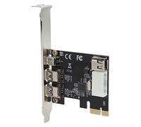 EMUKOEP Scheda di Acquisizione Video HD PVI-E 1394 con 3 Porte per Computer, Supporto Fotocamere DV/HDV, Design a Doppio Chip, per Appassionati di Videocamere Digitali