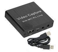 EMUKOEP Scheda di Acquisizione Video USB Ad Alta Definizione 4K per Registrazione e Imaging, Adatta per L'insegnamento con Uscita 1080P per Anteprima su Computer/smartphone - Materiale in Lega di