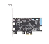 EMUKOEP Scheda di Espansione USB PCI Express Ad Alte Prestazioni per Trasferimento Multimediale, connettività Versatile per XP 7 8 10 11 Vista, PCIe da 5 Gbps a Doppio Tipo C Tipo E, Plug & Play