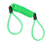 EMUKOEP Scooter per Motocicletta con Cavo di Promemoria di Sicurezza per Blocco Disco Allarme Verde Fluorescente per la Prevenzione dei Furti
