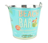 EMUKOEP Secchiello per il Ghiaccio Portatile, Robusta Vasca per Bevande in Ferro con Isolamento Ispessito per Riunioni di Feste, Barbecue, Bar, Decorazioni per la Casa (Modello BAR Barbecue)