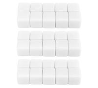 EMUKOEP Set di Dadi da Scrivere da 16 Mm, Cubi Impermeabili Durevoli per L'insegnamento della Matematica (Bianco)