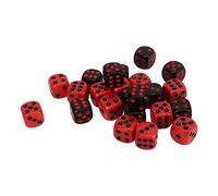 EMUKOEP Set di Dadi in Plastica Resistente e Impermeabile, Dadi a Sei Facce da 48 Pezzi, Perfetti per Bar e Club per Feste