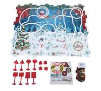 EMUKOEP Set di Macchinine Puzzle, Giocattolo Interattivo per Bambini, Set Puzzle con Macchinine, Giocattolo Educativo per Piccoli Ingegneri