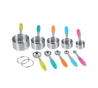 EMUKOEP Set di Misurini e Cucchiai in Acciaio Inossidabile Durevoli per Utensili da Accurati per Cucinare e Cuocere Al Forno per gli Amanti del Cibo e gli Chef Casalinghi