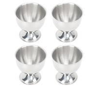EMUKOEP Set di Portauova in Acciaio Inossidabile Resistente Alle Alte Temperature per Bollire e Cuocere a Vapore le Uova, capacità di 40 Ml, per gli Appassionati di