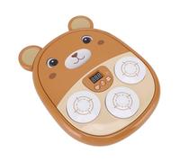 EMUKOEP Simpatico Orsetto Cartonato per Bambini, Macchina da Boxe Musicale per Migliorare la Coordinazione Occhio-mano e le capacità Motorie, Ideale per le Aree di Esercizio dei Bambini (Marrone)