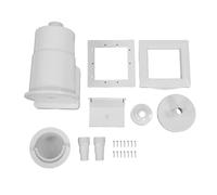 EMUKOEP Skimmer per Piscina, Kit di Accessori per Skimmer a Parete Passante in ABS Ad Alta Efficienza con Installazione Semplice, per Piscine Fuori Terra e Piscine di Rivestimento