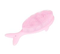 EMUKOEP Spazzola da Bagno a Forma di Balena in Silicone per Capelli Morbidi, Shampoo, Massaggio, Pulizia, Doccia, Spazzola, Giocattolo da Bagno per Bambini (Rosa)