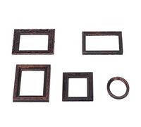EMUKOEP Squisite Cornici in Miniatura 5 Pezzi per Decorazioni per Case delle Bambole, Accessori Vintage per Case delle Bambole per Ragazze, Ornamenti Realistici