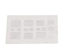 EMUKOEP Stencil riballing 10 X 10 X 1, stencil universale Reballing, griglia di stagno multifunzione per chip IC telefonico, riparazione