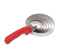 EMUKOEP Strumento per Spargimento Pettine Al Curry in Acciaio Inossidabile di Alta qualità per Mucche Ovine, Perfetto per le Sessioni di Toelettatura (Pettine per mucca e cavallo a 6 cerchi)
