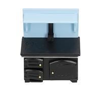 EMUKOEP Stufa per Casa delle Bambole Mini Stufa da Cucina in Legno Fai-da-te Decorazione Realistica per la Casa dei Sogni dei Bambini Scala 1:12 Betulla 4,5 X 3,8 X 2,2 Pollici