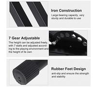 EMUKOEP Supporto per Tastiera X -in Stile Codice Elettrico Portatile di Musica a Doppia Rinforzo Regolabile