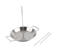 EMUKOEP Supporto Verticale per Spiedini in Acciaio Inossidabile, Comodo per Grigliare e Cucinare per Uso Domestico 25,5 * 20 Cm 610 G (Acciaio inossidabile)
