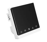 EMUKOEP Termostato LCD Digitale Regolatore di Temperatura per Fan Coil AC220V con Display a Grande Schermo Sensore Gamma 5 ℃ -35 ℃ per la Casa Soggiorno Camera da Letto Hall