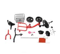 EMUKOEP Triciclo per Bambini e Ragazzi e Ragazze, Divertente Triciclo per Bambini con Design a Pedali per da 1 a 6 Anni, Bici da Bambino in Poliuretano con Carico di 77,2 Libbre