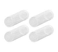 EMUKOEP Tubi per Monete in Plastica Tubi Trasparenti per Monete Rotondi con Spugna Imbottita, Supporti Multifunzionali per la Raccolta di , 10 Pezzi