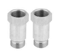 emulatore sonda lambda auto + Prolunga universale per sonda lambda di ossigeno adattatore per sonda lambda in acciaio inossidabile a 2 pezzi Eliminatore per sonda lambda da 45 mm per la maggior parte