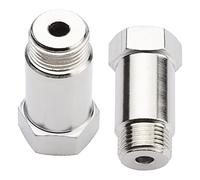 Emulatore sonda lambda Konuooer 2Pcs M18 x 1,5 Distanziatore Sensore Ossigeno Universal Adattatore Distanziale Estensione per Sistemi di Scarico con Fori Sensore