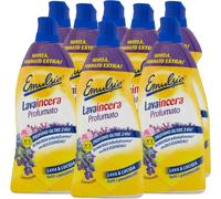 Emulsio Lavaincera Profumato Lavanda, 8 Flaconi da 950ml Lava e Lucida Pavimenti
