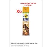 EMULSIO MANGIAPOLVERE ANTISTATICO PER LEGNO 300ML PEZZI 6